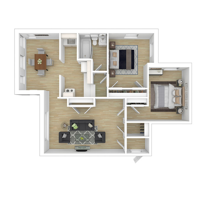 Rotherwood 2 Bedroom Floor Plan Image